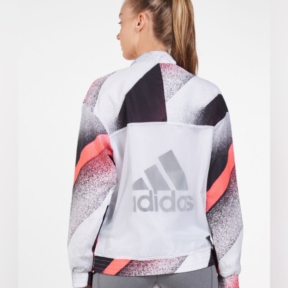 Adidas Unleash Confidence Woven Track Jacket Top Women Size Medium Long Sleeve - Picture 4 of 10